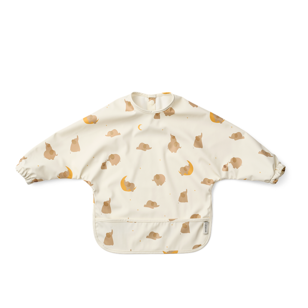 Babero con Mangas Merle Elephant Creme de la creme