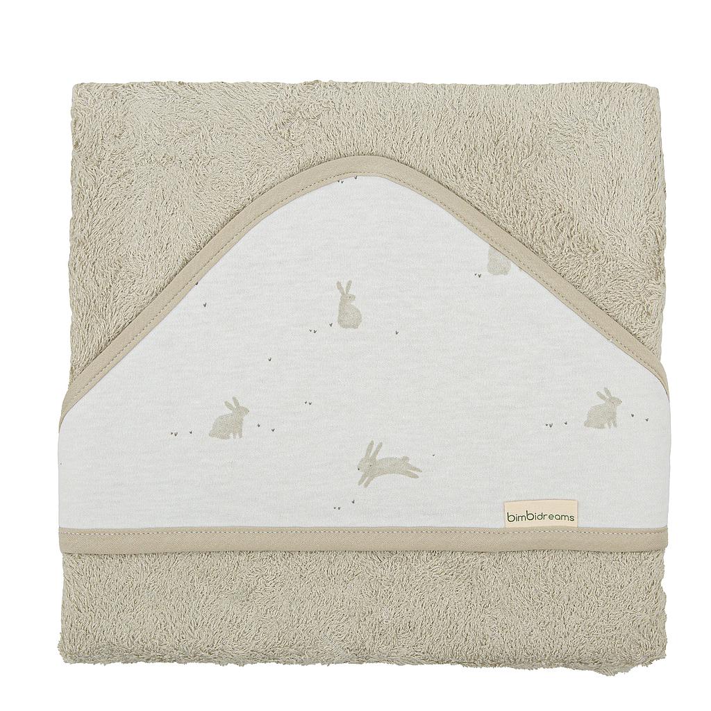 Capa de baño 100x100 Bunny verde