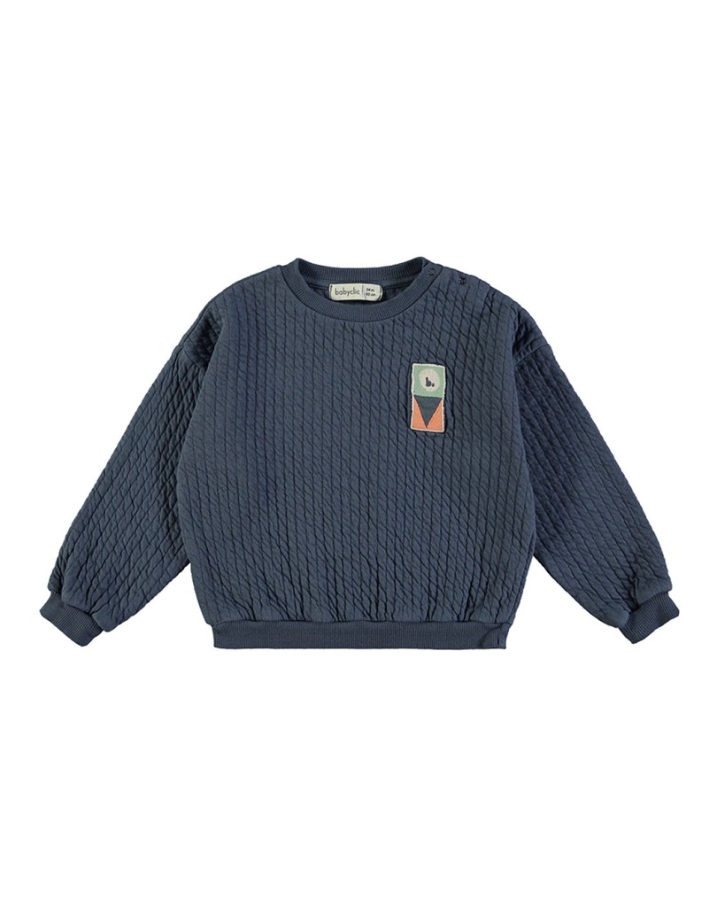 Sudadera Quilted Night Blue