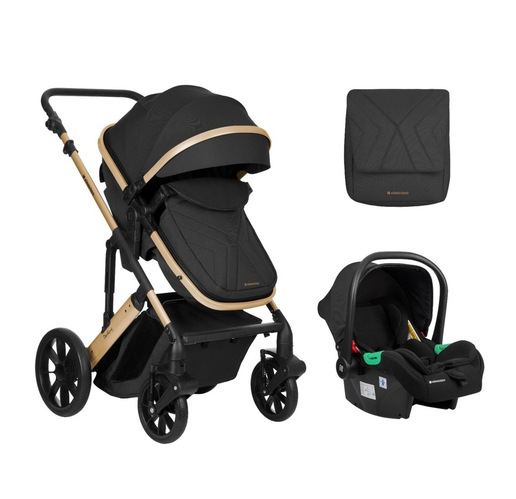 Carrito de bebé 3en1 asiento transf. Darling Negro