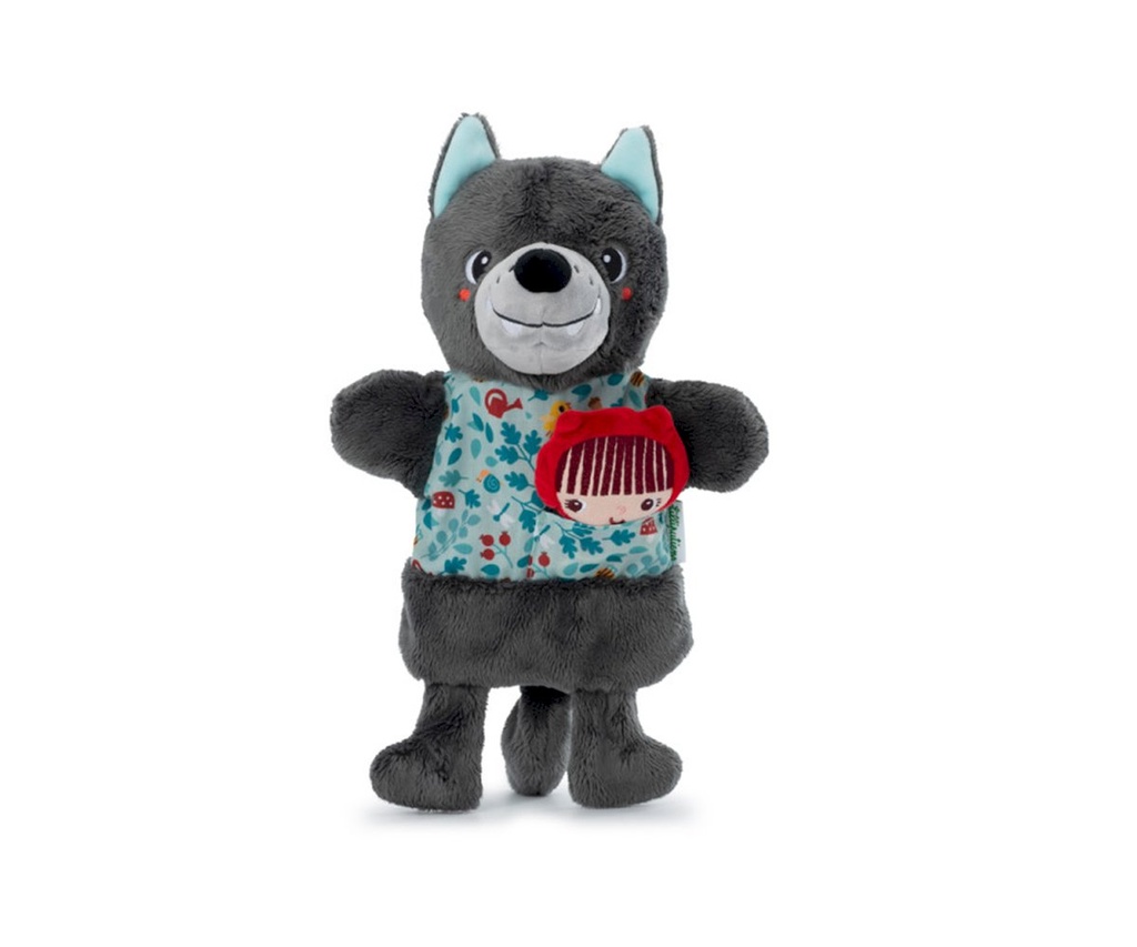 Louis lobo marioneta de mano