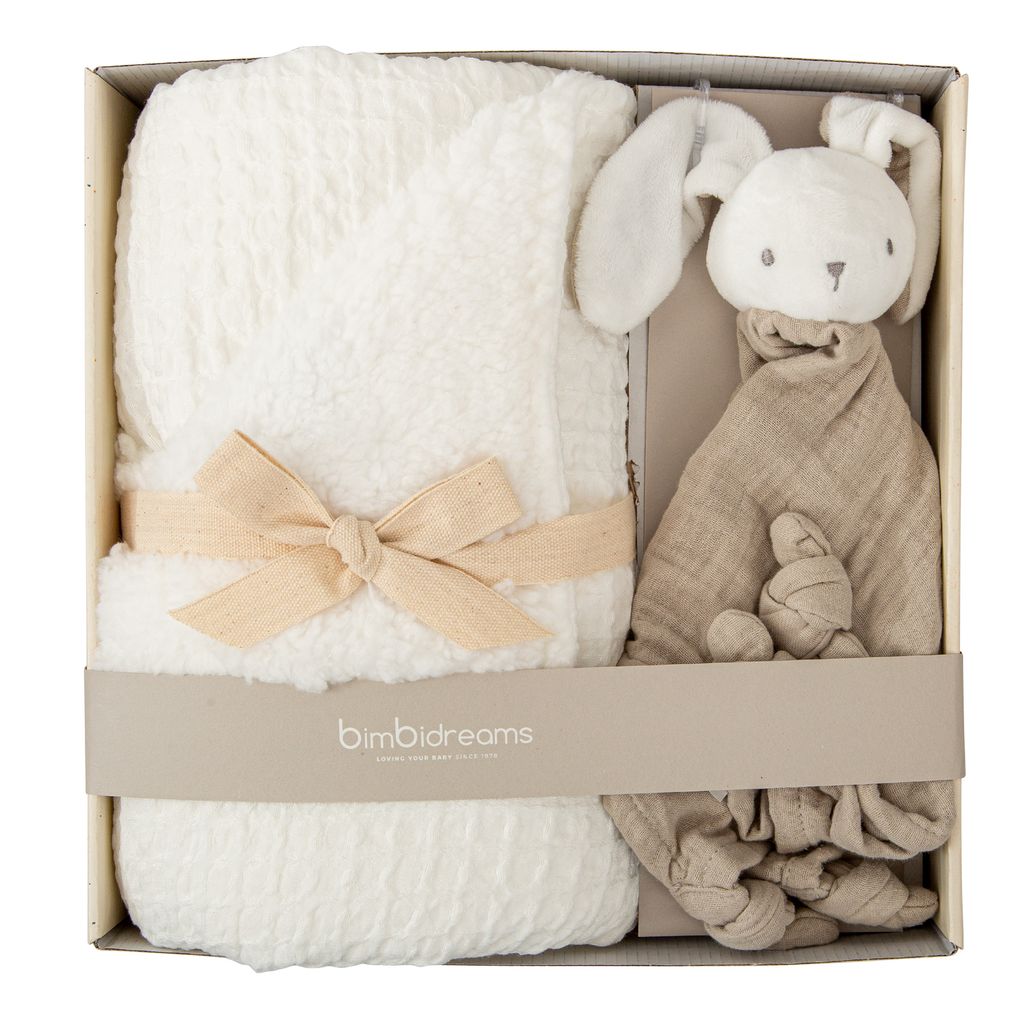 Set manta+Doudou Blanco