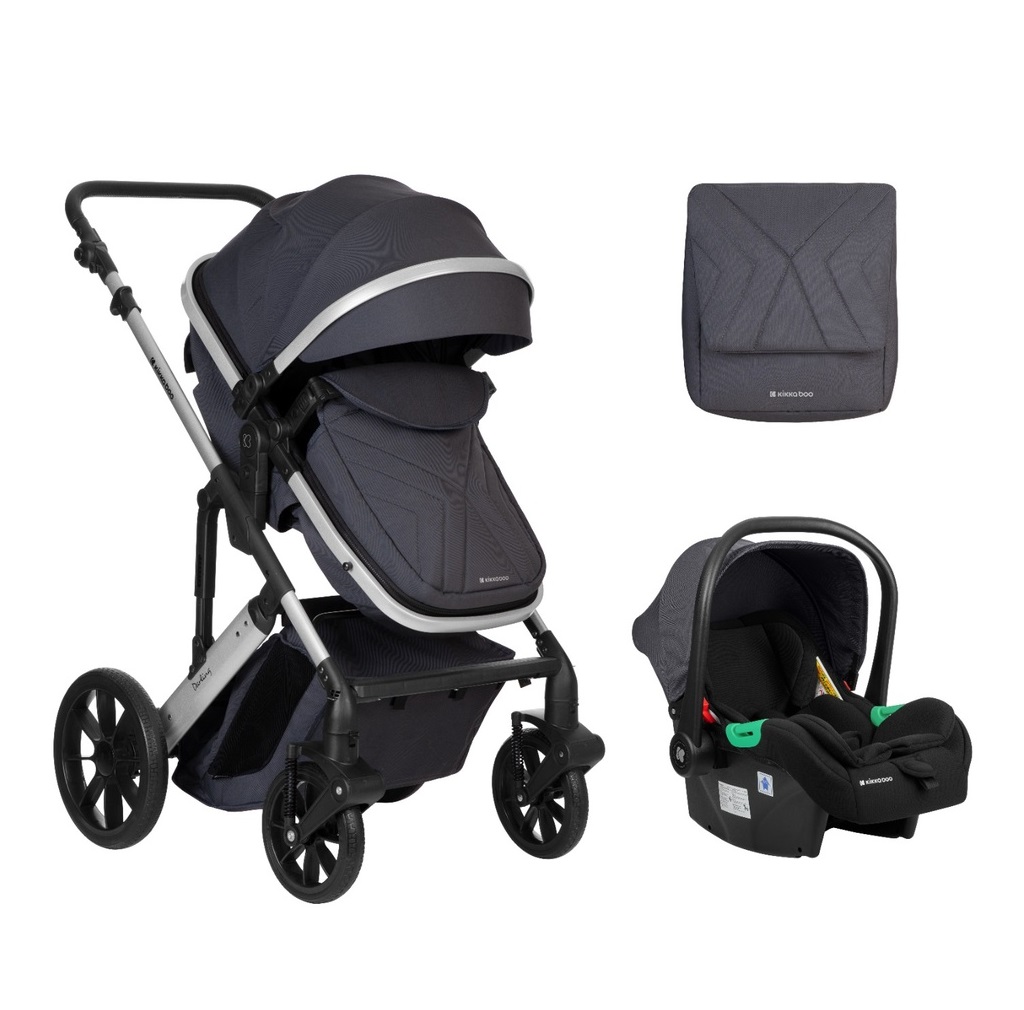 Carrito de bebé 3en1 asiento transf. Darling Gris Oscuro