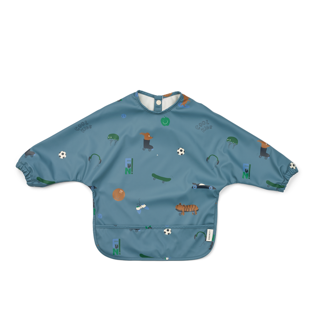 Babero con Mangas Merle Fun / Beach blue