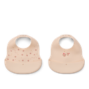 Babero Silicona 2-pac Mini Butterfly / Apple blossom