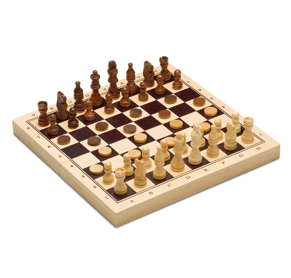 3 en 1 plegable Ajedrez - Damas chinas - Backgammon