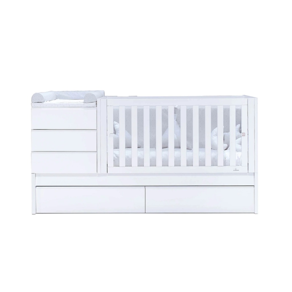 Cuna convertible 70x140 cm blanca · Sero Kubo K551-M7700