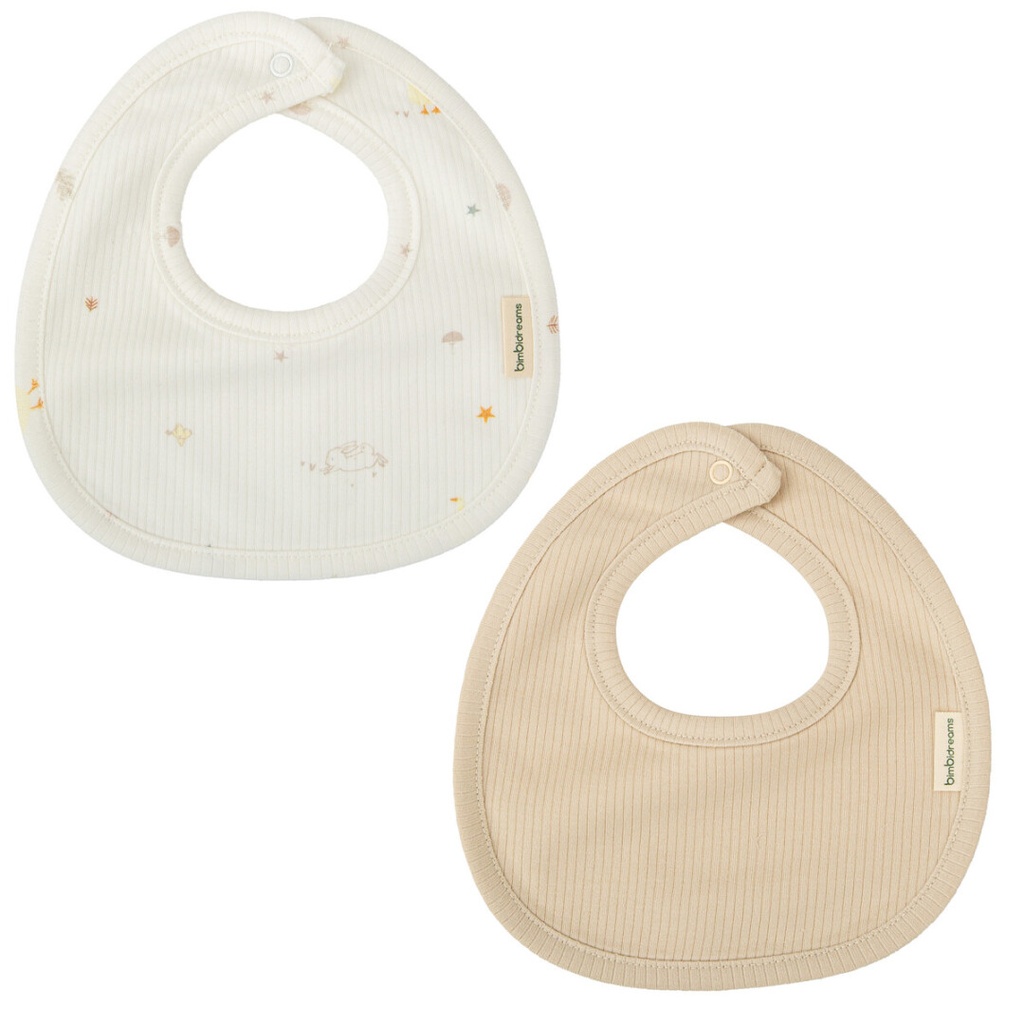 Set 2 baberos 19x19 Happy Forest