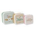 Set 3 cajitas de almuerzo "Little Explorers"