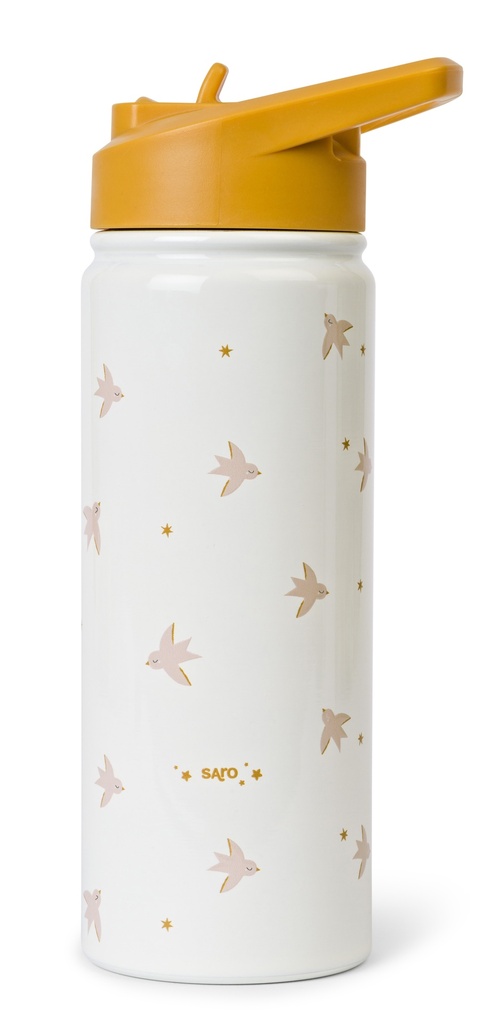 Botella térmica con pajita 500 ml. "Fly Free"