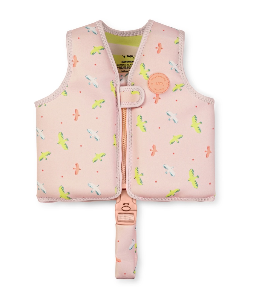 Chaleco flotador de aprendizaje Tropicool pink
