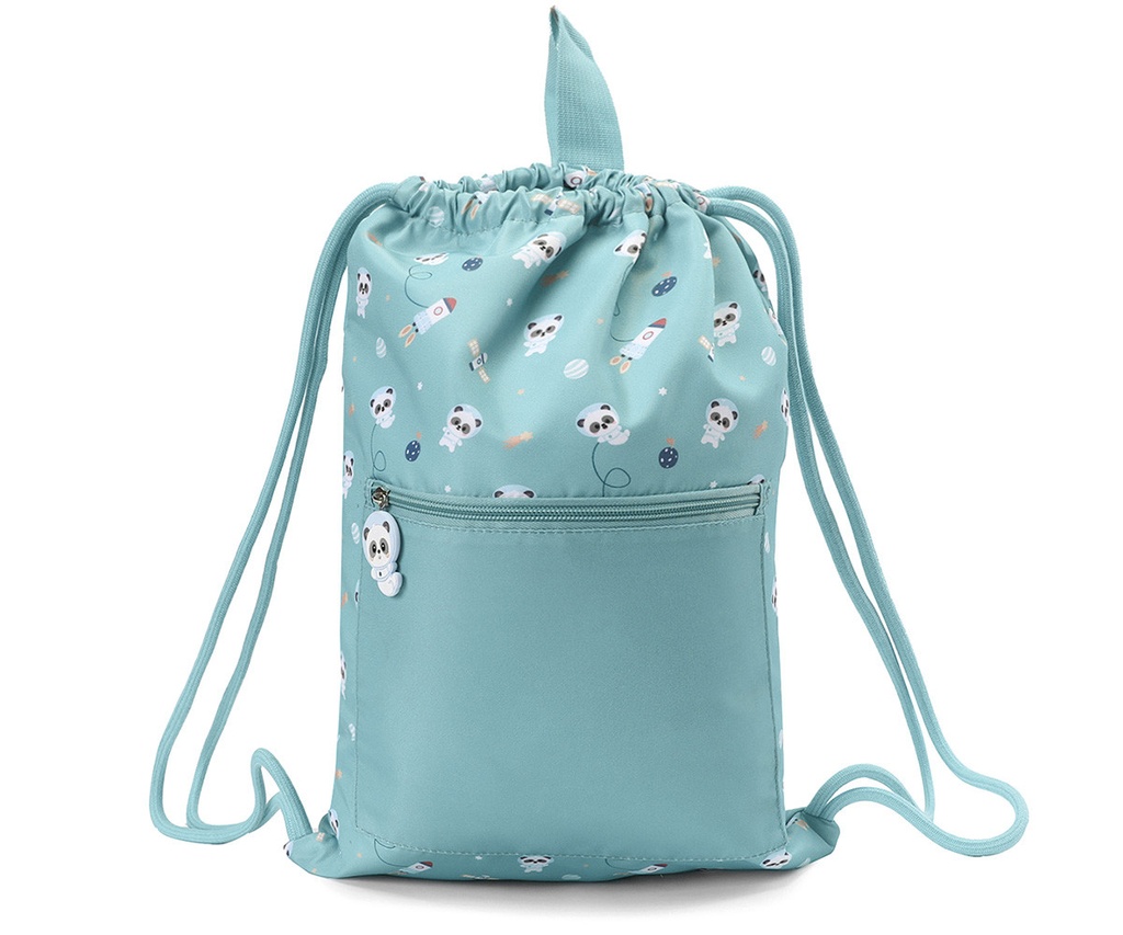 Mochila Saco Impermeable Pandas in Space