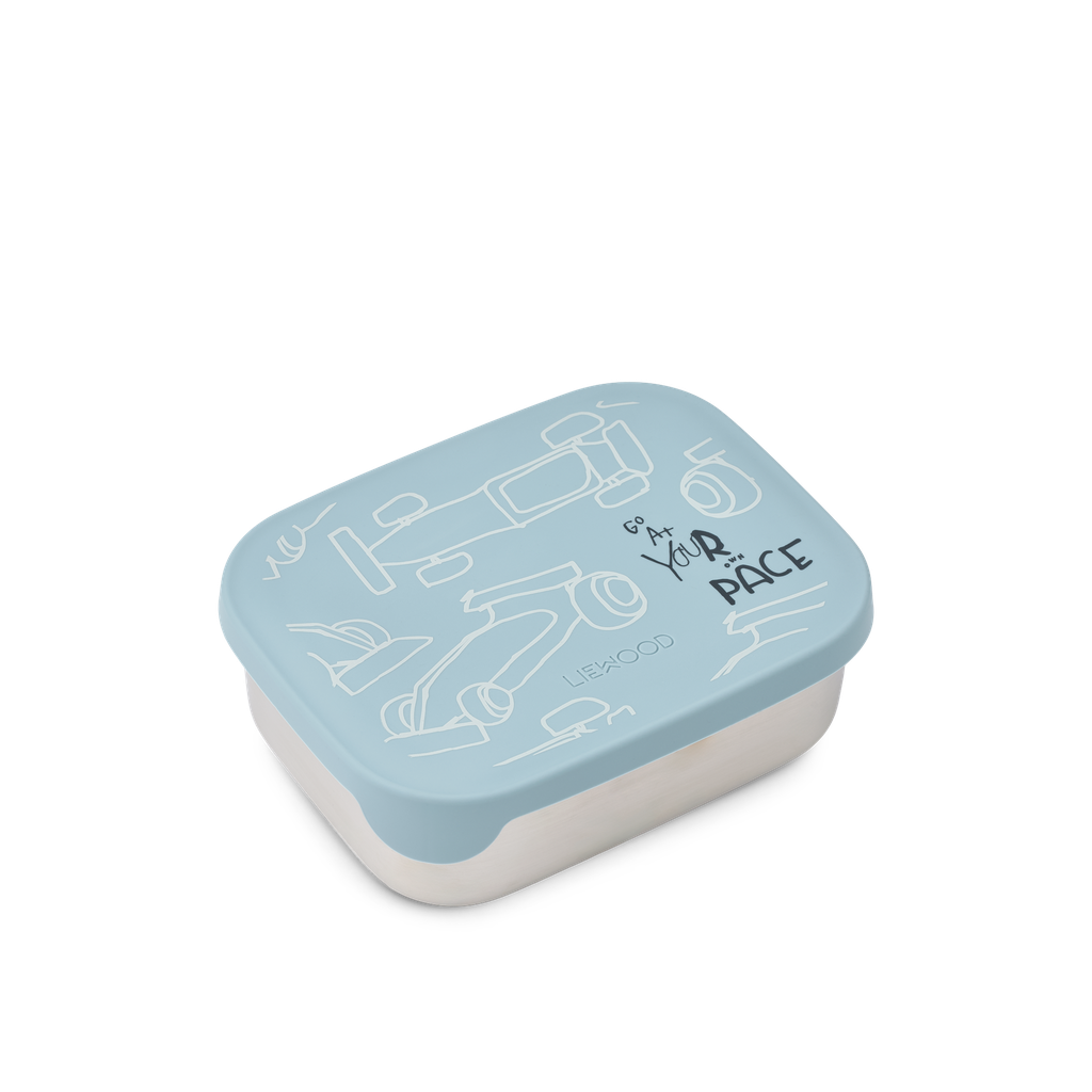 Caja de Almuerzo Arthur Race cars Beach blue