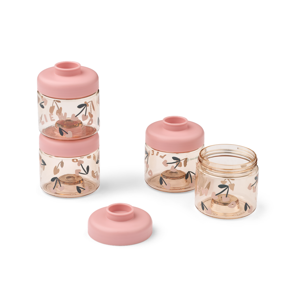 Recipientes comida de bebé 100ml Dominique Cherry heart Rosey