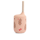 Vaso con pajita Ellis Wild child Rosey