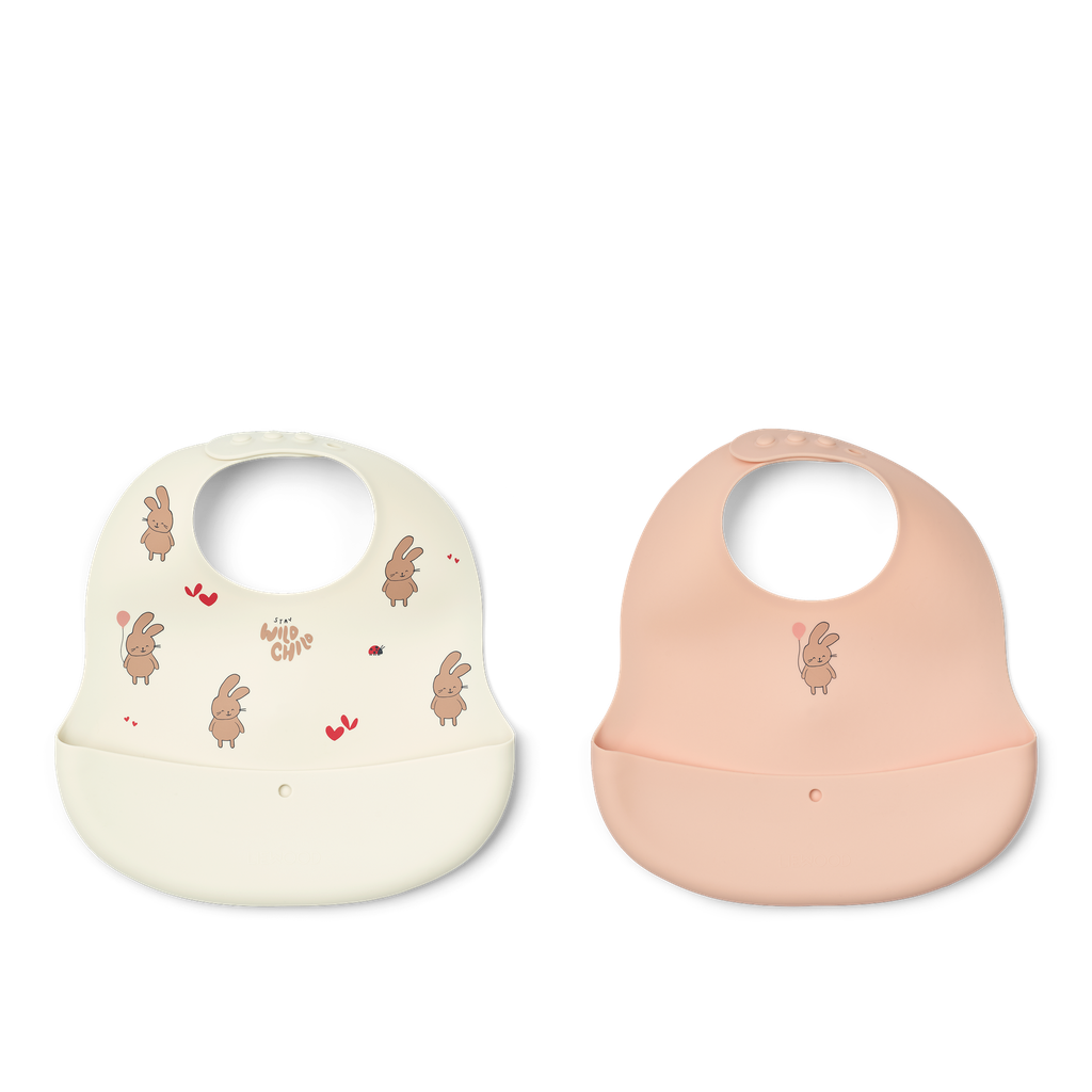 Babero Silicona 2-pac Wild child Rosey