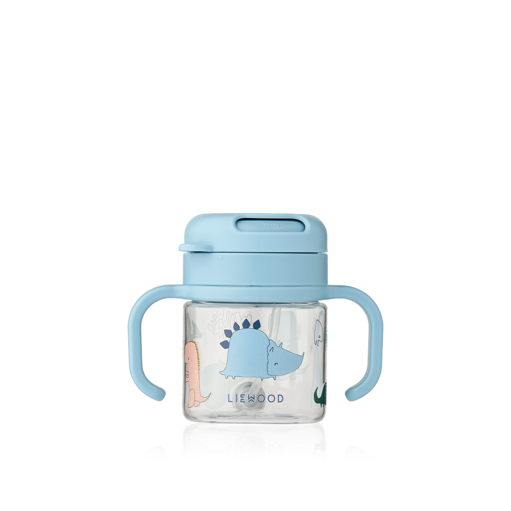 Vaso con asas y pajita Kai Dino roar Sandy