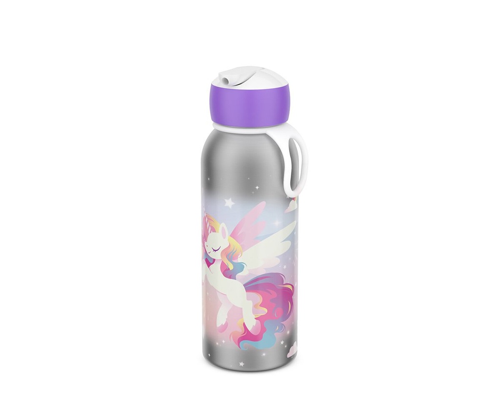 Botella Térmica Campus Flip-Up Unicornio Glow 350 ml