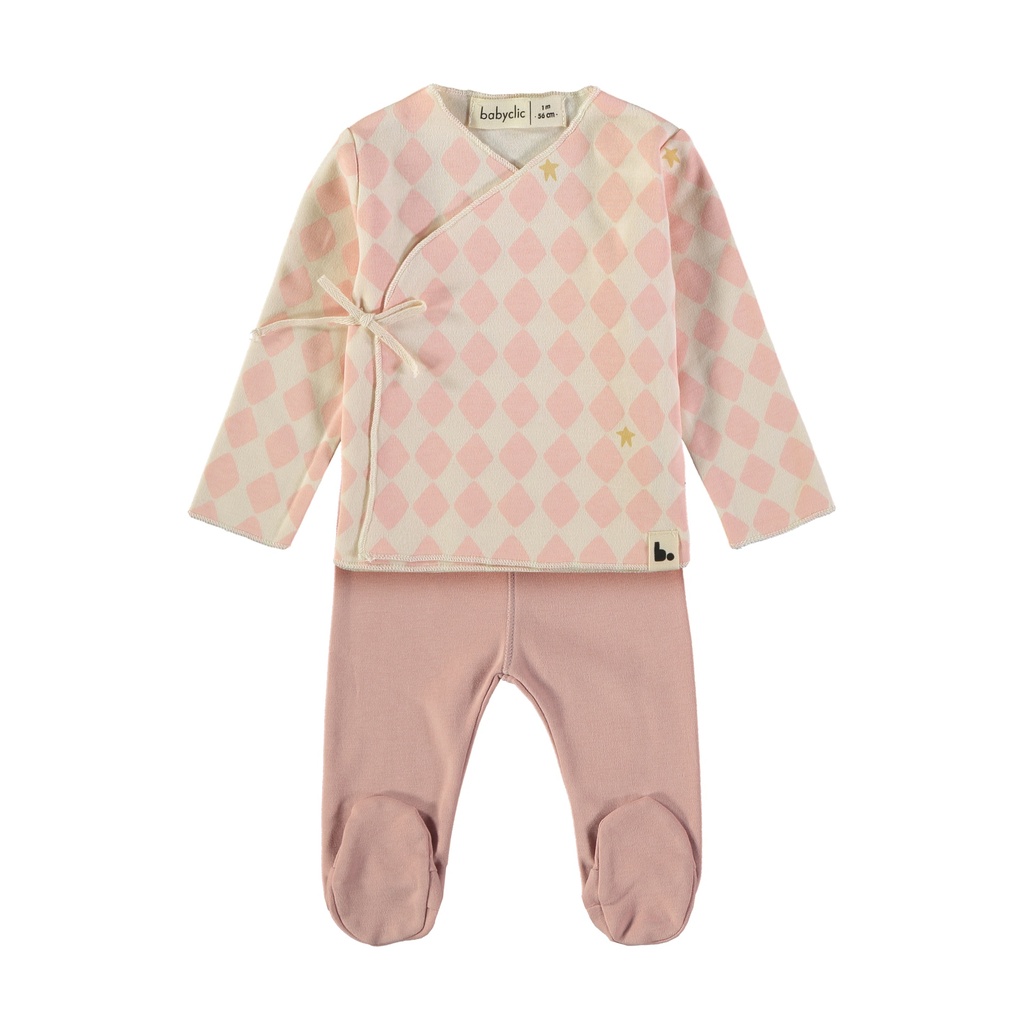 Jubón y polaina 0m - HARLEQUIN PINK