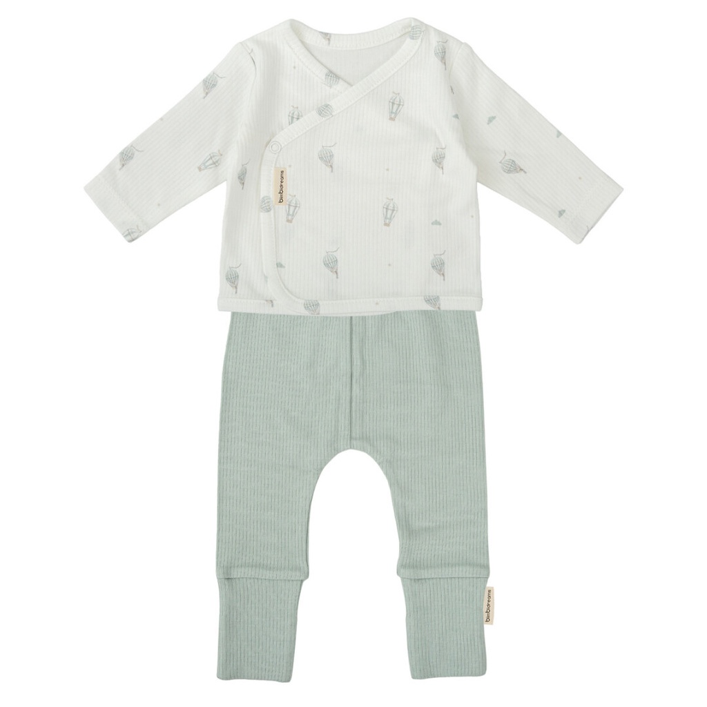 Conjunto jubón y polaina Blue Sky Verde (0-1 meses)