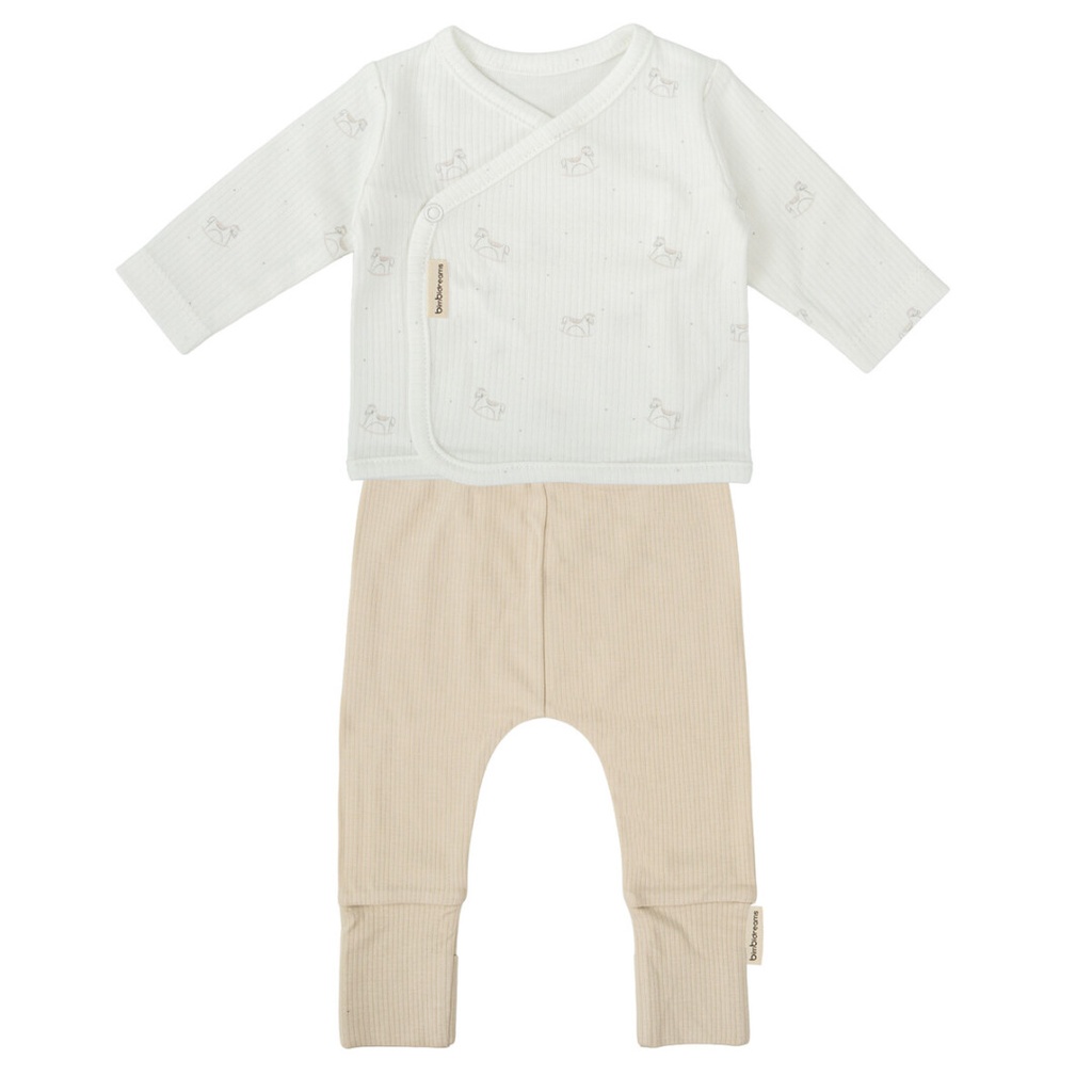 Conjunto jubón y polaina Toy lino (0-1 meses)