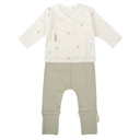 Conjunto jubón y polaina Chicks verde (0-1 meses)