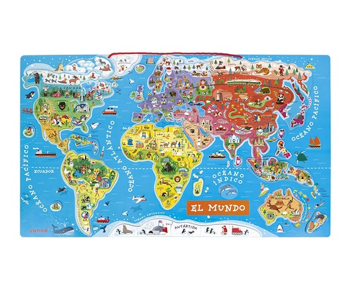 [JURA-J05503] PUZLE MAGNÉTICO ATLAS MUNDIAL VERSIÓN EN ESPAÑOL