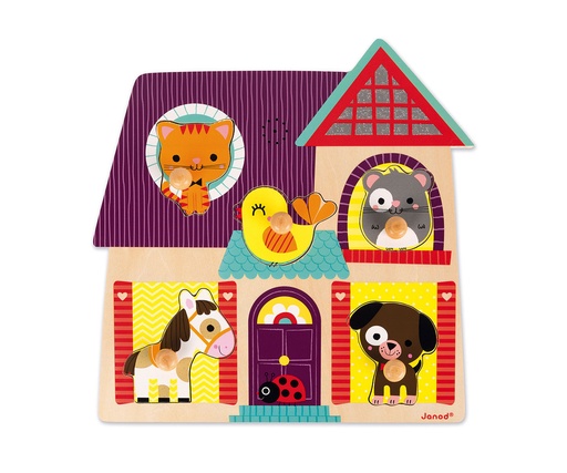 [JURA-J07078] Puzle encajable musical "Mis amiguitos los animales"