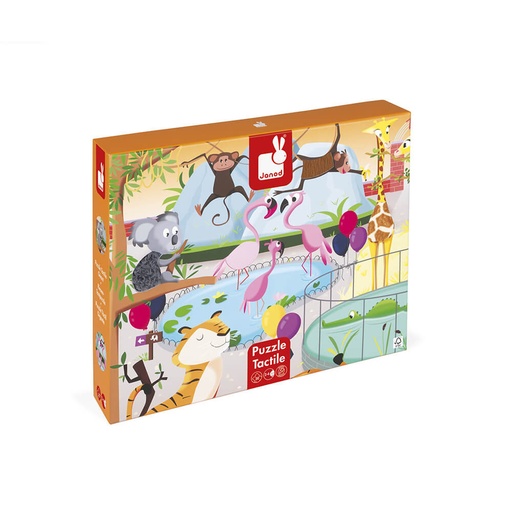 [JURA-J02774] Puzle táctil "Un día en el zoo" 20 piezas