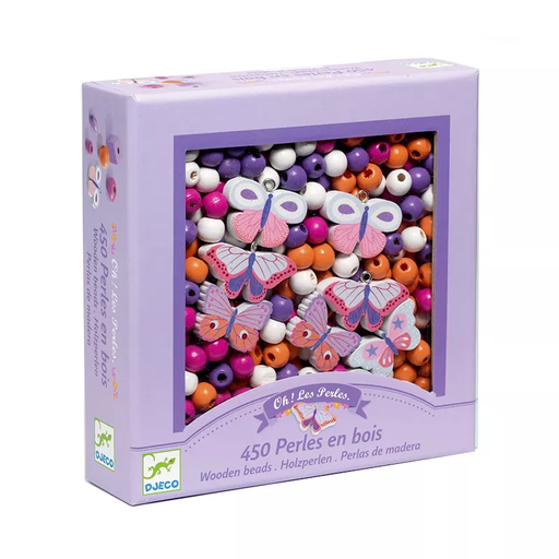 [TTDJ-39810] Perlas de madera Mariposas