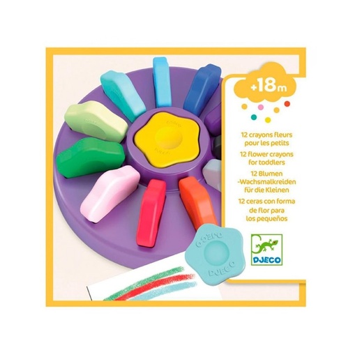 [TTDJ-39005] Colores para peques 12 con forma de flor