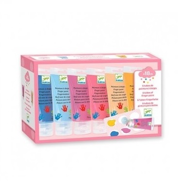 [TTDJ-39000] Colores Pintura de dedos 6 tubos weet