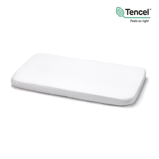 [34686] Bajera Ajustable Impermeable Tencel Minicuna Blanco (50x82cm)