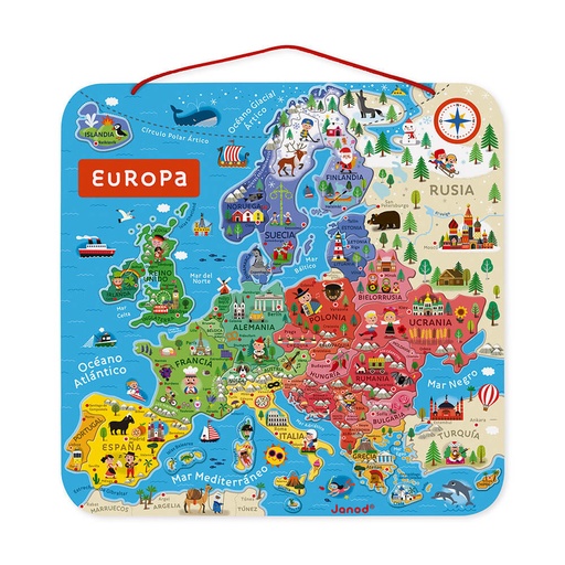 [JURA-J05474] MAPA DE EUROPA MAGNÉTICO VERSIÓN ESPAÑOLA