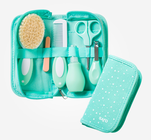 [39456] Neceser de aseo para bebé 10 pcs. Menta