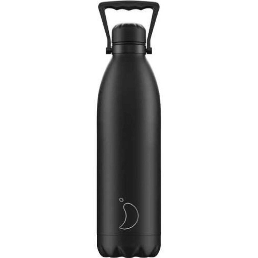 [B1800MOABL] Botella Chilly's Negro Total 1,8 Litros