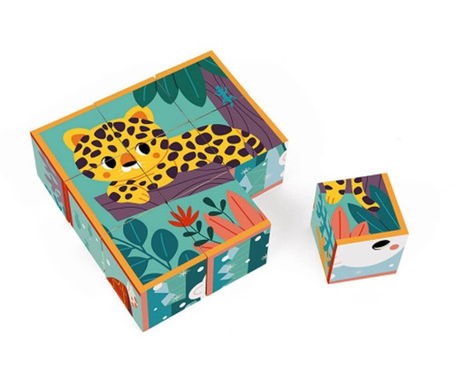 [JURA-J08624] 9 CUBOS DE CARTON ANIMALES
