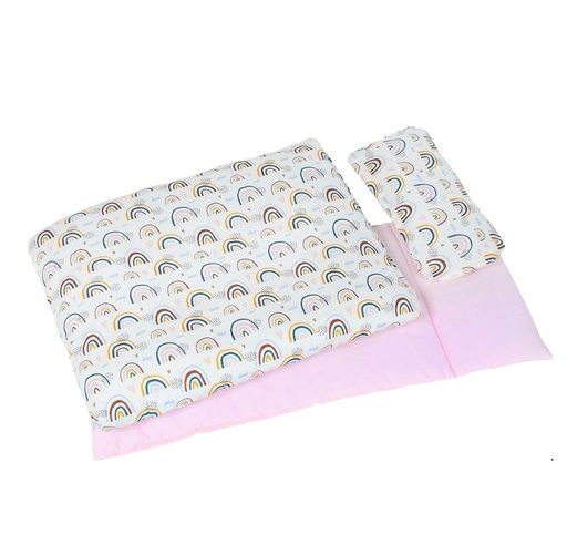 [51518] Ropa de cama para muñecas Arcoíris