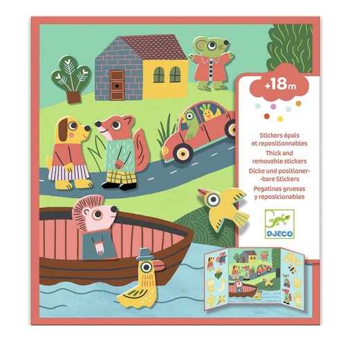 [TTDJ-39071] Pegatinas reposicionables Los animales
