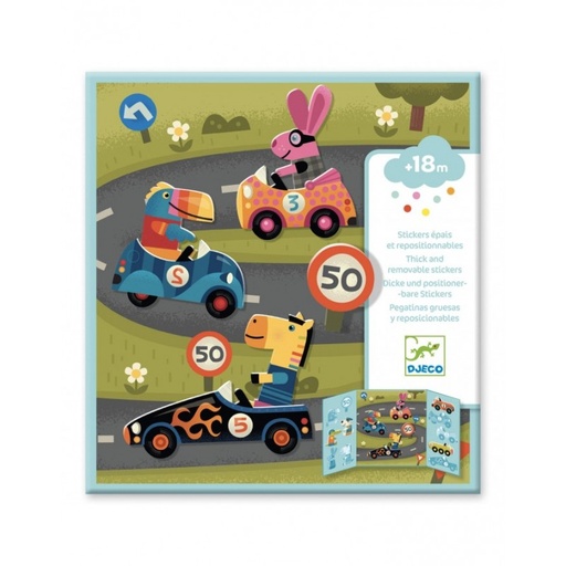 [TTDJ-39073] Pegatinas reposicionables Los coches