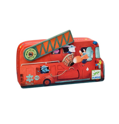 [TTDJ-37269] P. Silueta El camión de bomberos -16 pzas.-