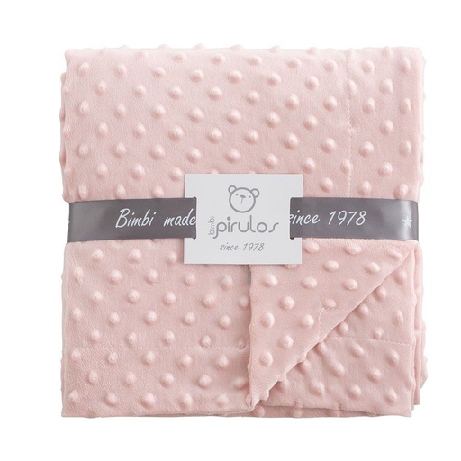 [P730-64005104] MANTA DOBLE CARA 80X110 640 DOTS 051 04 ROSA