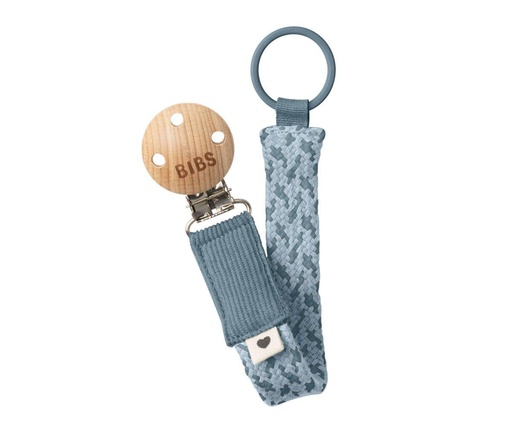 [56941] Chupetero BIBS Trenzado Petrol/Baby Blue