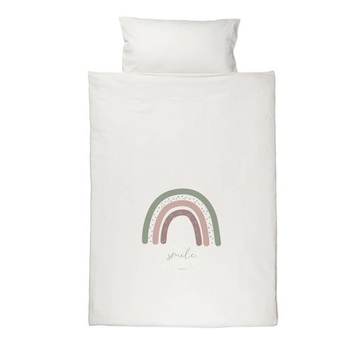 [25RB42050] Pack 2 piezas funda nórdica y funda almohada 60 x 120 Old Rose