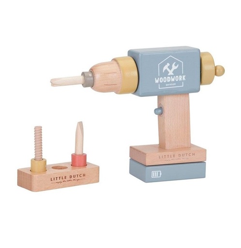 [TOCTOYS-LD7091] TALADRO DE MADERA FSC LITTLE DUTCH