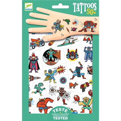 [TTDJ-39614] Tatuajes héroes contra villanos