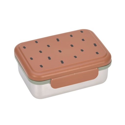 [1210029354] Fiambrera acero Inoxidable Happy Prints caramel