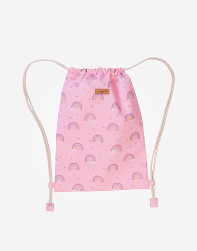 [75023] Mochila saco "Rainbow" rosa