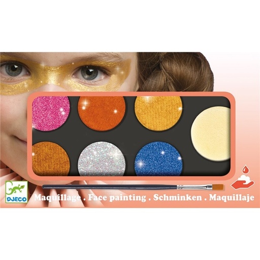 [TTDJ-39232] Estuche de maquillaje paleta 6 colores efecto metal