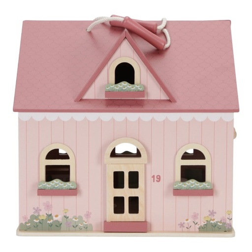[TOCTOYS-LD7116] Casa de muñecas de madera portable